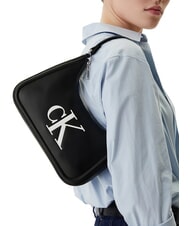 CALVIN KLEIN BOLD MONOGRAM Bolso de hombro blanco y negro - Bolsos Mujer - 2