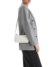 CALVIN KLEIN BOLD MONOGRAM Minibolso de hombro aliso blanco - Bolsos Mujer - 4