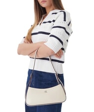 CALVIN KLEIN HARDWARE MONOGRAM Bolso de hombro aliso blanco - Bolsos Mujer - 2