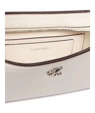 CALVIN KLEIN HARDWARE MONOGRAM Bolso de hombro aliso blanco - Bolsos Mujer - 5