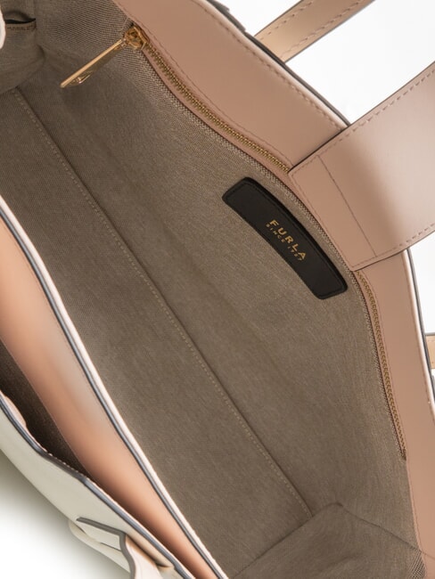 RIVA Bolso de hombro, piel CREMA - Bolsos Mujer