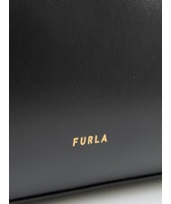 FURLA CAMPIONARIO - RIVA  Bolso de hombro negro+vainilla - Bolsos Mujer - 4