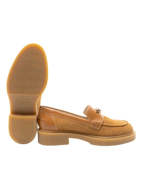 CAMPIONARIO - SFERA  mocasines de cuero Base de brandy y miel - Zapatos Mujer