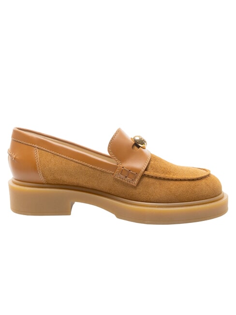 CAMPIONARIO - SFERA  mocasines de cuero Base de brandy y miel - Zapatos Mujer