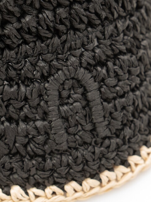 CAMPIONARIO - GIOVE  Sombrero de nailon negro+natural - Sombreros