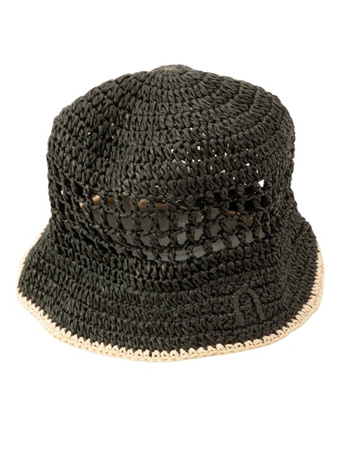 CAMPIONARIO - GIOVE  Sombrero de nailon negro+natural - Sombreros