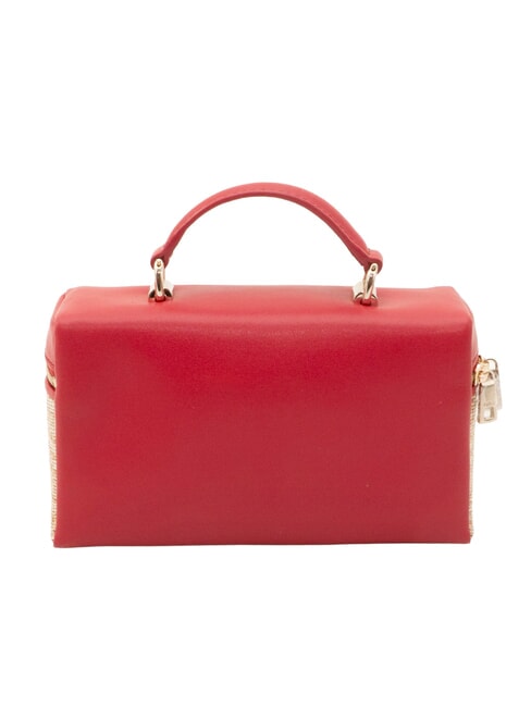 CAMPIONARIO - CAMELIA Minibolso con correa para el hombro natural + rojo veneciano - Bolsos Mujer