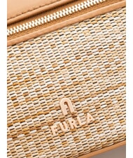 FURLA CAMPIONARIO - CAMELIA Minibolso con correa para el hombro natural+brandy - Bolsos Mujer - 3