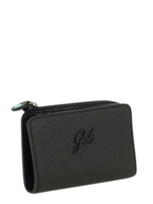 GMONEY57 Cartera de piel con cremallera negro - Carteras Mujer