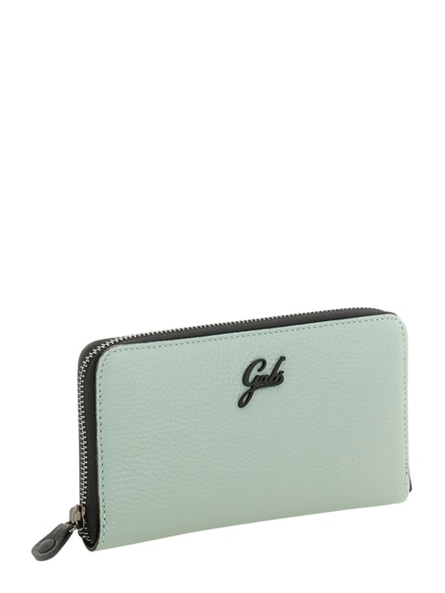 GMONEY17 Cartera grande de cuero con cremallera lago - Carteras Mujer