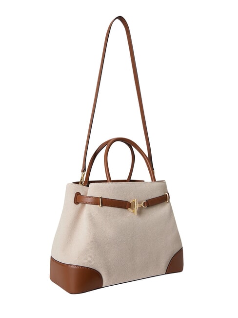 BLAIKE Bolso de mano con correa para el hombro. lienzo blanco/beige - Bolsos Mujer