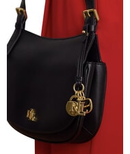 RALPH LAUREN MARCY Minibolso de hombro negro2 - Bolsos Mujer - 3