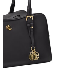 RALPH LAUREN MARCY Bolso de hombro de piel negro2 - Bolsos Mujer - 7