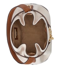 RALPH LAUREN BLAIKE Bolso de mano con correa para el hombro, tipo cubo. lienzo blanco/beige - Bolsos Mujer - 6