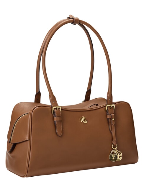 MARCY Bolso de hombro de piel lauren tan1 - Bolsos Mujer