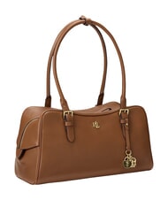 RALPH LAUREN MARCY Bolso de hombro de piel lauren tan1 - Bolsos Mujer - 4