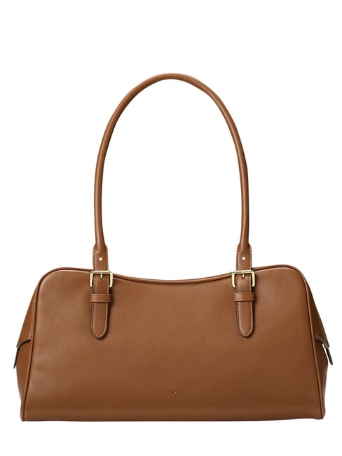 MARCY Bolso de hombro de piel lauren tan1 - Bolsos Mujer