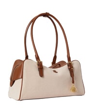 RALPH LAUREN MARCY Bolso de hombro, doble portabilidad blanco/bronceado - Bolsos Mujer - 4