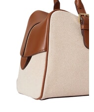 RALPH LAUREN MARCY Bolso de hombro, doble portabilidad blanco/bronceado - Bolsos Mujer - 7