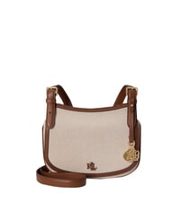 RALPH LAUREN MARCY Minibolso con correa de hombro ajustable. blanco/bronceado - Bolsos Mujer - 3