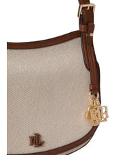 RALPH LAUREN MARCY Minibolso con correa de hombro ajustable. blanco/bronceado - Bolsos Mujer - 4