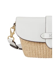 RALPH LAUREN LYNDEN Minibolso con correa de hombro ajustable. natural/blanco - Bolsos Mujer - 6