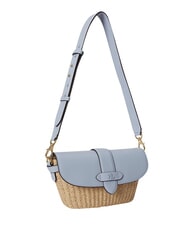 RALPH LAUREN LYNDEN Minibolso con correa de hombro ajustable. azul natural/alpino - Bolsos Mujer - 4