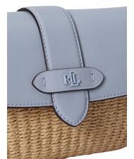 RALPH LAUREN LYNDEN Minibolso con correa de hombro ajustable. azul natural/alpino - Bolsos Mujer - 5