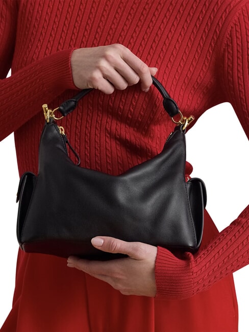 BLAIKE Bolso de mano con correa para el hombro. negro2 - Bolsos Mujer