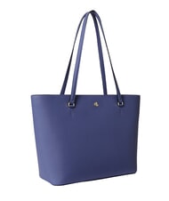 RALPH LAUREN KARLY Bolso shopping de piel Azul Carson - Bolsos Mujer - 3