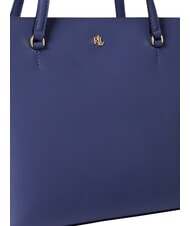 RALPH LAUREN KARLY Bolso shopping de piel Azul Carson - Bolsos Mujer - 6