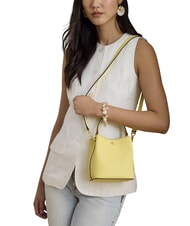RALPH LAUREN REESE Bolso de mano con correa para el hombro, de piel. sorbete de lim&oacute;n - Bolsos Mujer - 2