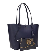 RALPH LAUREN Merrimack Comprador de hombro reversible azul marino/rayas finas - Bolsos Mujer - 4