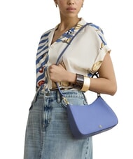 RALPH LAUREN DANNI Bolso bandolera, con bandolera, en piel Azul Carson - Bolsos Mujer - 2