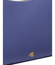 RALPH LAUREN DANNI Bolso bandolera, con bandolera, en piel Azul Carson - Bolsos Mujer - 7