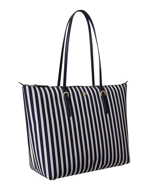 KEATON Bolsa de la compra mediana raya fina/azul marino refinado - Bolsos Mujer