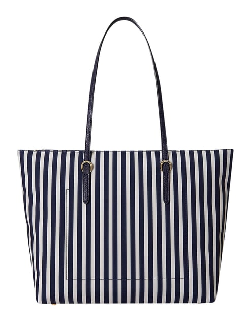 KEATON Bolsa de la compra mediana raya fina/azul marino refinado - Bolsos Mujer