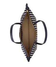 RALPH LAUREN KEATON Bolsa de la compra mediana raya fina/azul marino refinado - Bolsos Mujer - 5