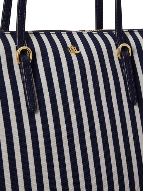 KEATON Bolsa de la compra mediana raya fina/azul marino refinado - Bolsos Mujer