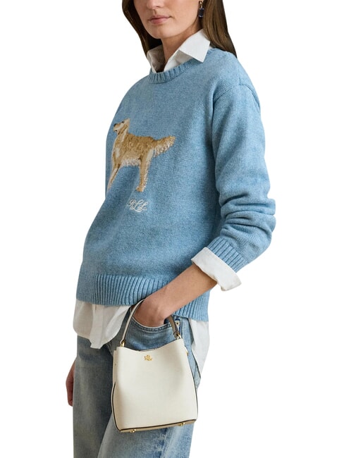 REESE Bolso de mano con correa para el hombro, de piel. blanco suave - Bolsos Mujer