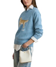 RALPH LAUREN REESE Bolso de mano con correa para el hombro, de piel. - Bolsos Mujer