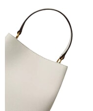RALPH LAUREN REESE Bolso de mano con correa para el hombro, de piel. blanco suave - Bolsos Mujer - 6