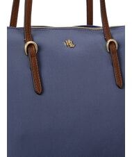 RALPH LAUREN KEATON Bolsa de la compra mediana Azul Carson - Bolsos Mujer - 6