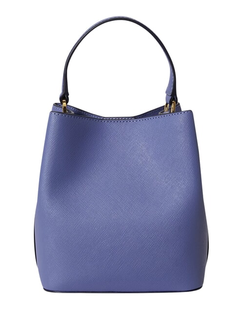 REESE Bolso de mano con correa para el hombro, de piel. Azul Carson - Bolsos Mujer