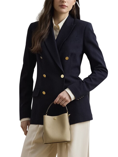 REESE Bolso de mano con correa para el hombro, de piel. beige claro - Bolsos Mujer