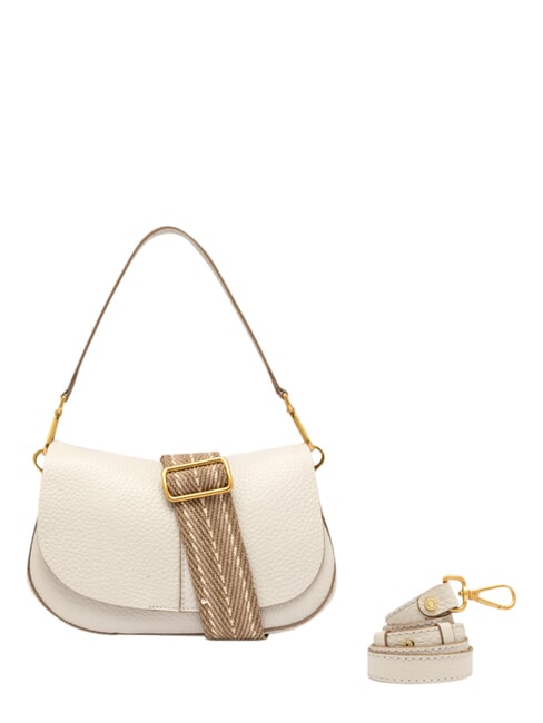 HELENA ROUND Bolso de mano con correa para el hombro, de piel. arena - Bolsos Mujer