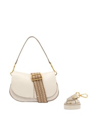 GIANNI CHIARINI HELENA ROUND Bolso de mano con correa para el hombro, de piel. arena - Bolsos Mujer - 3