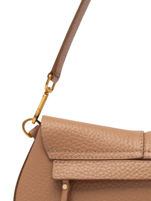 HELENA ROUND Bolso de mano con correa para el hombro, de piel. arcilla - Bolsos Mujer