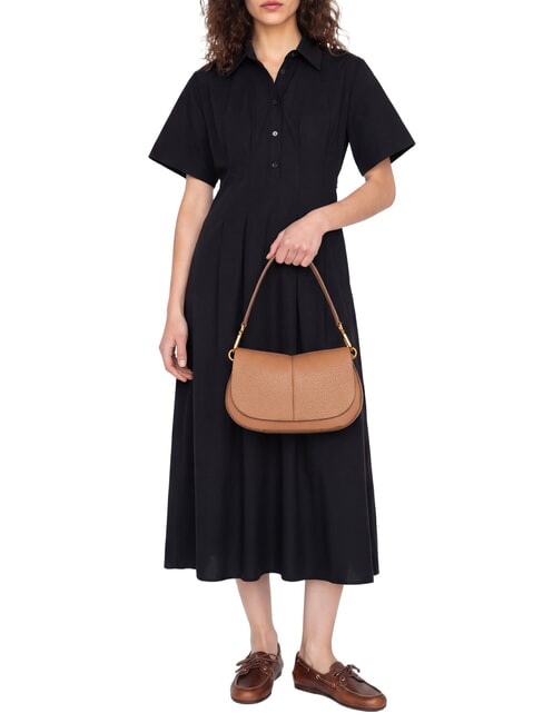 HELENA ROUND Bolso de mano con correa para el hombro, de piel. arcilla - Bolsos Mujer