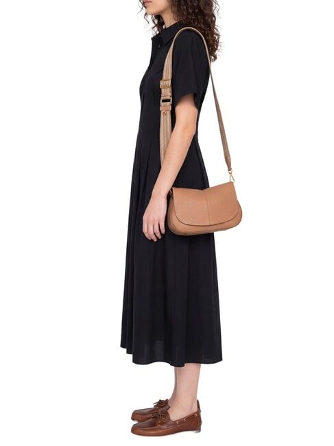 HELENA ROUND Bolso de mano con correa para el hombro, de piel. arcilla - Bolsos Mujer